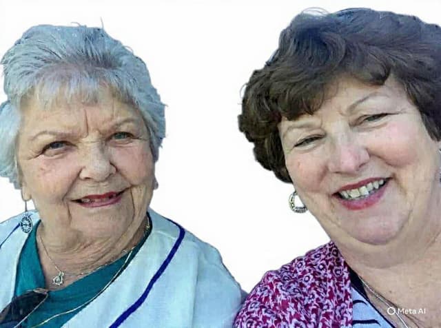 Karen Sullivan with her mother